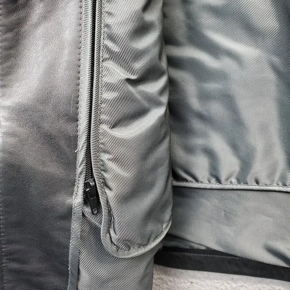 Pelle Studio Wilsons Leather Jacket Men Small Black 3M Insulation Zip-Out Lining